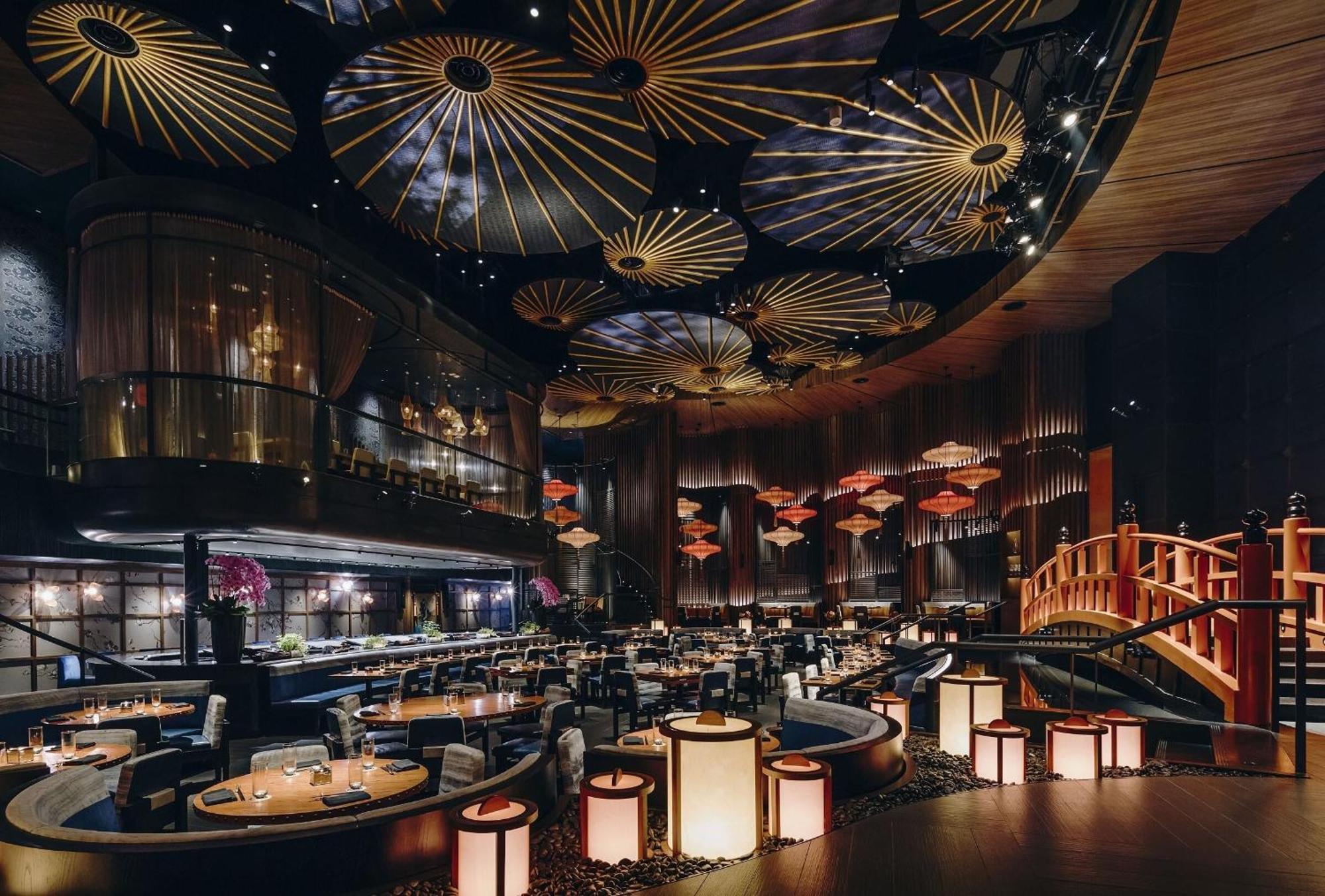 Marina Bay Sands Singapore Exterior foto Interior of the restaurant